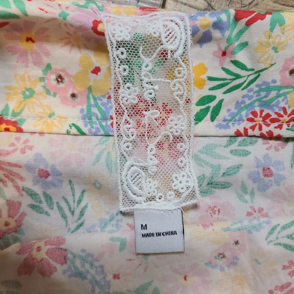 Sadie & Sage Floral Print Multicolor Tailored Fit Short Mini Tank Dress Womens M - Picture 7 of 9